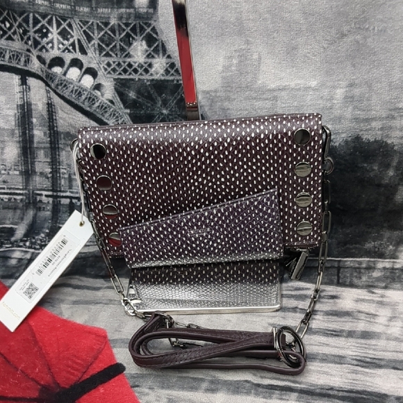 Hammitt Levy Espresso Reserve Wallet Embossed Leather Crossbody - Picture 2 of 16